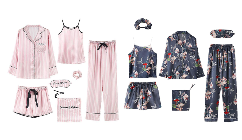 دو مدل لباس خواب ساتن